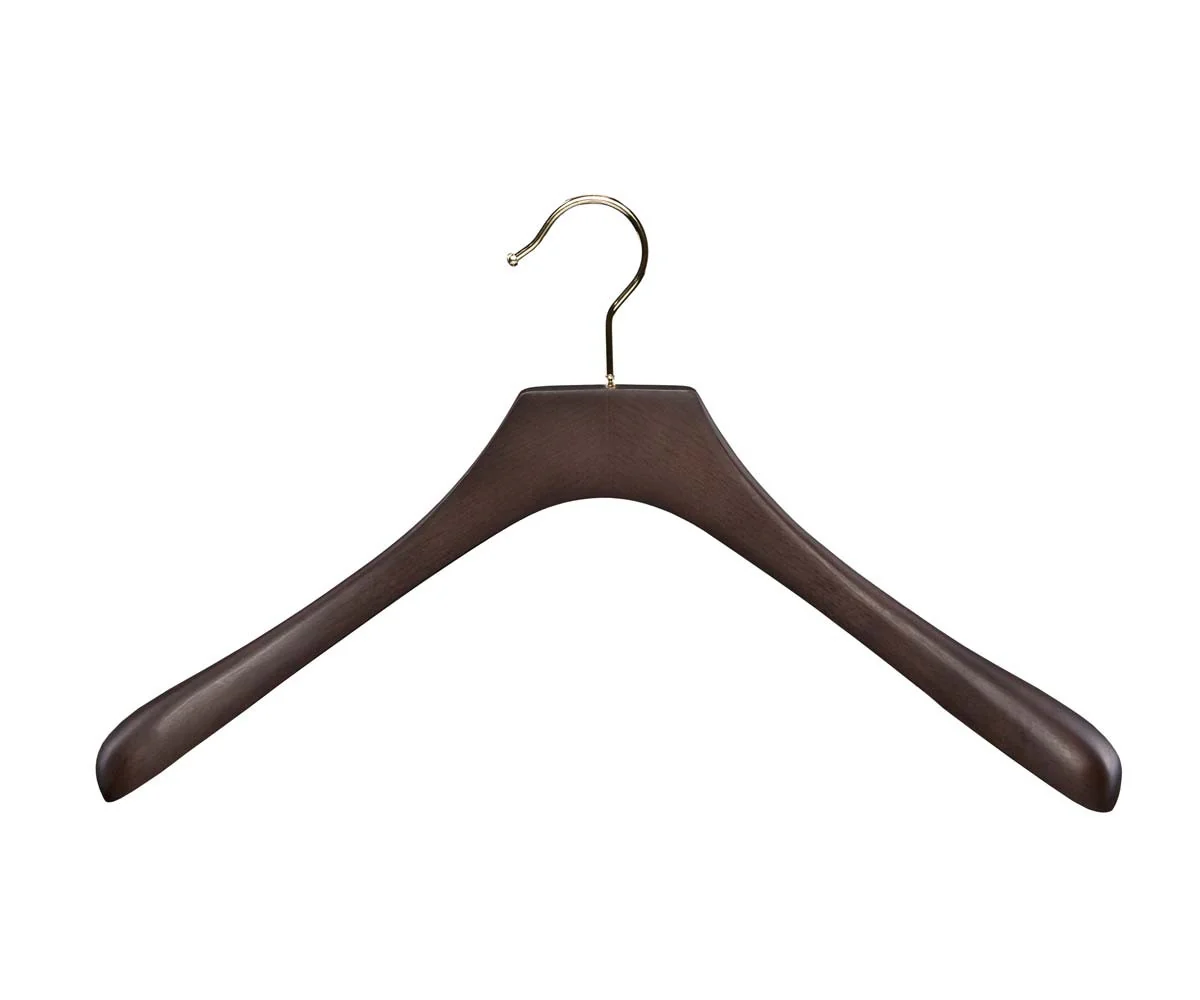 Hanger High-quality plastic and wooden hangers for retail display.